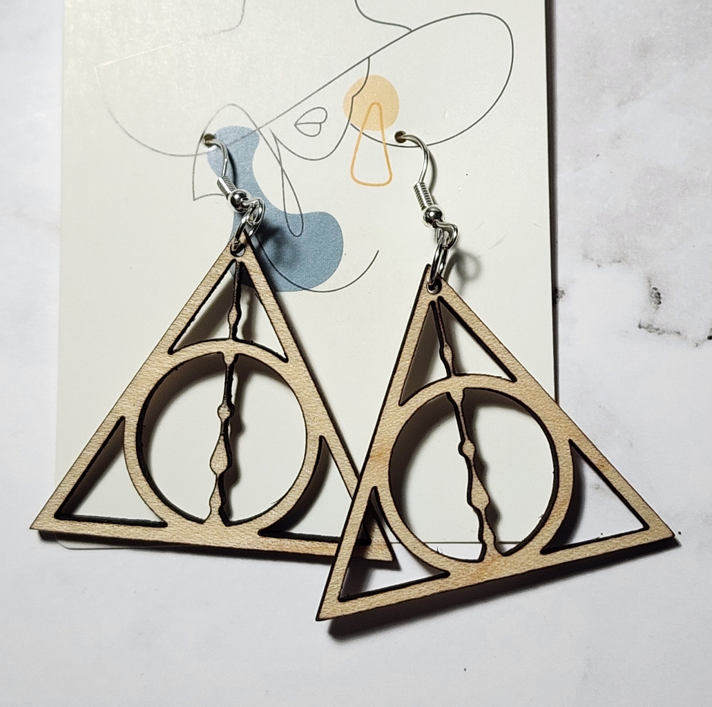 Harry Potter Deathly Hallows Earrings Harry Potter Deathly Hallows Earrings
